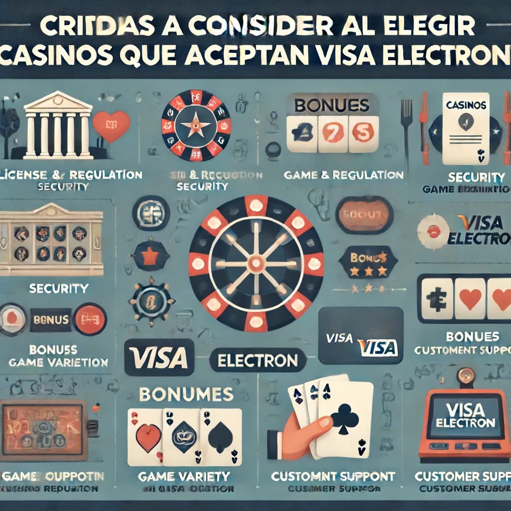 Criterios a Considerar al Elegir Casinos que Aceptan Visa Electron